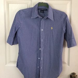 Blue & White Ralph Lauren Button Down